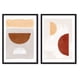 thumbnail image 1 of Set de Cuadros Abstracto Media Luna con Marco Negro, 1 of 1