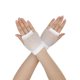 thumbnail image 1 of INSPIRE CHIC Guantes de Malla sin Dedos para Mujer, Accesorios de Disfraz de Fiesta de los Años 1980, Guantes de Red Cortos-1Par Blanco, 1 of 5