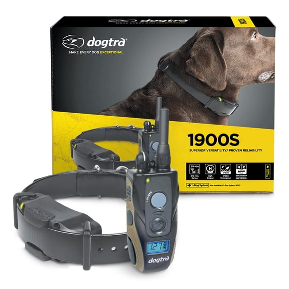Dogtra 1900S Collar Electrónico Impermeable para Entrenamiento Canino con Control Remoto 1.2 km