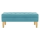 thumbnail image 1 of Banqueta Wood 2c Felpa 05 Turquesa, 1 of 4