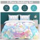 thumbnail image 5 of Cinnamoroll Quilt Set Thicken Soft 3 Pieces Bedding Set All Season Duvet Cove with 2 Pillowcases for Adult Women Girls Teens Home Room Decor, 5 of 5