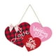 thumbnail image 1 of Letrero de San Valentín para puerta, diseño de corazón de San Valentín, para colgar en la pared, para mesa, ventana, puerta, decoración de pared, 1 of 5