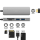 thumbnail image 4 of Concentrador multifunción tipo C HUB 3.1 a HDMI Estación de acoplamiento 5 en 1 con concentrador tipo C 4K USB C a HDMI, lector de tarjetas SD y microSD, 2 puertos USB 3.0, 4 of 8