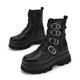 thumbnail image 3 of Bota Negro Mujer Gótica Punk Rock PU 2621 negro 35, 3 of 7