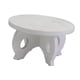thumbnail image 1 of Soporte Para Macetas, Estante Para Macetas, Estante Esquinero Para Balcón, Soporte Redondo De Madera Para Plantas, Color Blanco, 1 of 5
