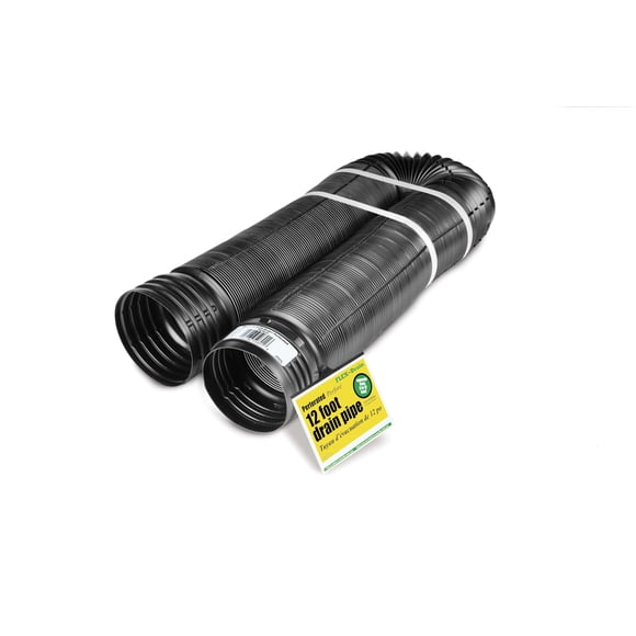 Tubo de desagüe para jardinería Flex-Drain 51910 flexible de 4 x 12 pies