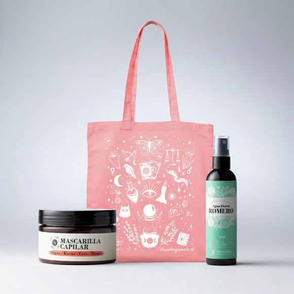 Pack Rosa Bergamota Mascarilla Capilar Agua de Romero