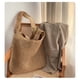thumbnail image 3 of Tejido a mano suave gran bolso de paja Boho paja manija Tote Retro verano bolso de playa bolso de ratán, 3 of 3