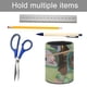 thumbnail image 5 of Pookoo-theme Cylinder Pen Holder Pencil Organizer with Flannel Lining PVC Leather Material Cardboard Base for study work 10*8CM, 5 of 6