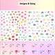 thumbnail image 5 of Pegatinas de uñas okiyomi 3D Kawaii – 4 hojas, 292 diseños, 5 of 7
