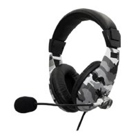 Ultra - Audifonos Gamer Overear Jack 3.5Mm Mimetizado Gris