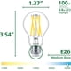 thumbnail image 2 of Bombillas LED Philips de 100 W, A19, 5000 K, 1520 lm, 3 unidades, regulables, 2 of 9