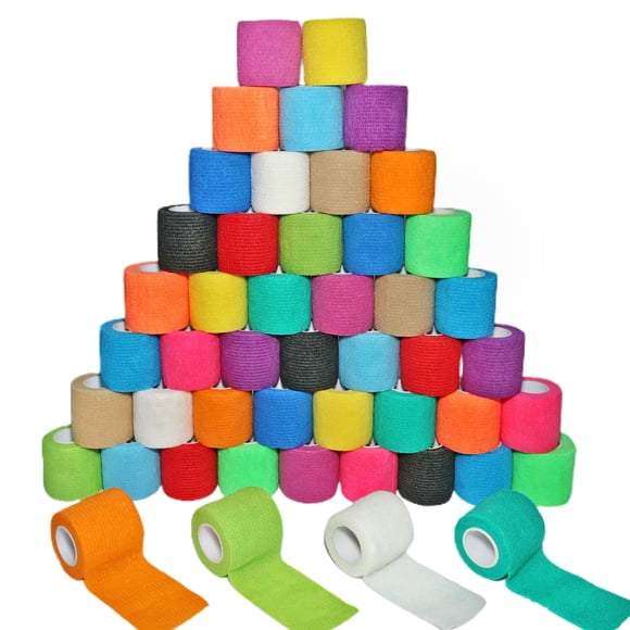 Vendage Wrap Fenhupe, paquete de 48 unidades, 5 m x 5 cm, autoadhesivo