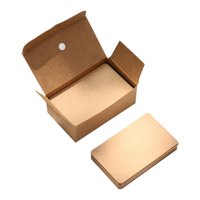 Magideal - 100 Piezas Pequeñas Tarjetas De Visita En Blanco Tarjeta De Felicitación Estudio 2X3,5 Pulgadas Cartulina De Papel Cartulina Para Invitaciones De Boda Papel Kraft