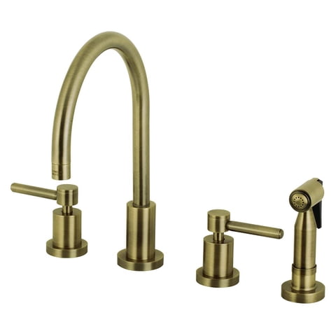 Grifo De Cocina Kingston Brass Concord De 8 Pulgadas, Amplio