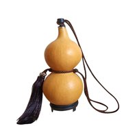 Magideal - Cadera De Calabaza Portátil Con Base Botella De Calabaza Con Tapa Artesanía Artesanía Botella De Bebida De Agua Duradera Jarra Para Acampar Al Aire Li