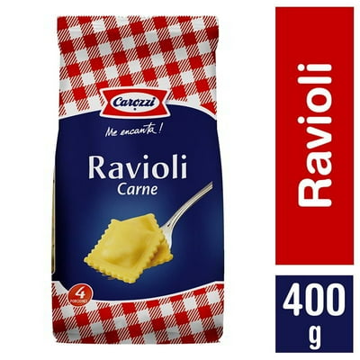 Fideo Pasta Ravioli Carne Bolsa 400 G Carozzi