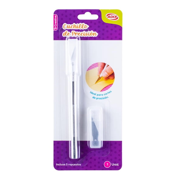 Cuchillo De Precision Tipo Lapiz + 5 Repuestos. Adix