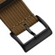 thumbnail image 2 of Correa de reloj WatchGecko Ridge de nylon marrón 20 mm, 2 of 2