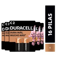 Duracell - Pack 16 Pilas Alcalina Tamaño C