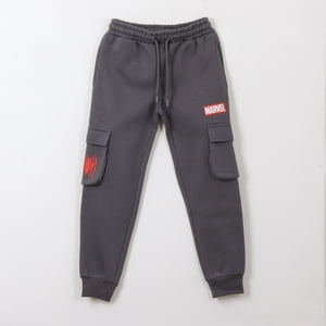 Pantalón De Buzo Niño Cargo Spiderman Gris Marvel