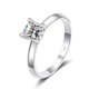 thumbnail image 3 of Anillo de Moissanita para Mujer 1 Uds Corte Princesa Color D VVS1 Anillo de Diamante Blanco/verde/rosa Moissanita Compromiso Aniversario Promesa Anillos de Boda para Mujer con Certificado, 3 of 6