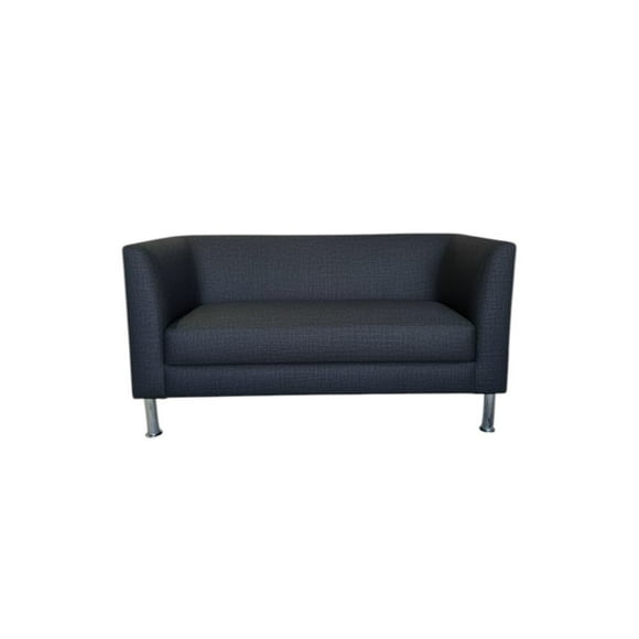 Sofa Caribe Dos Cuerpos En Lino Negro