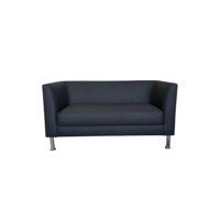 Diseños Valestrini - Sofa Caribe Dos Cuerpos En Lino Negro