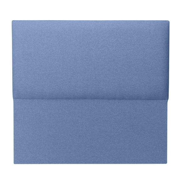 Respaldo Flat Queen Lino Azul indigo