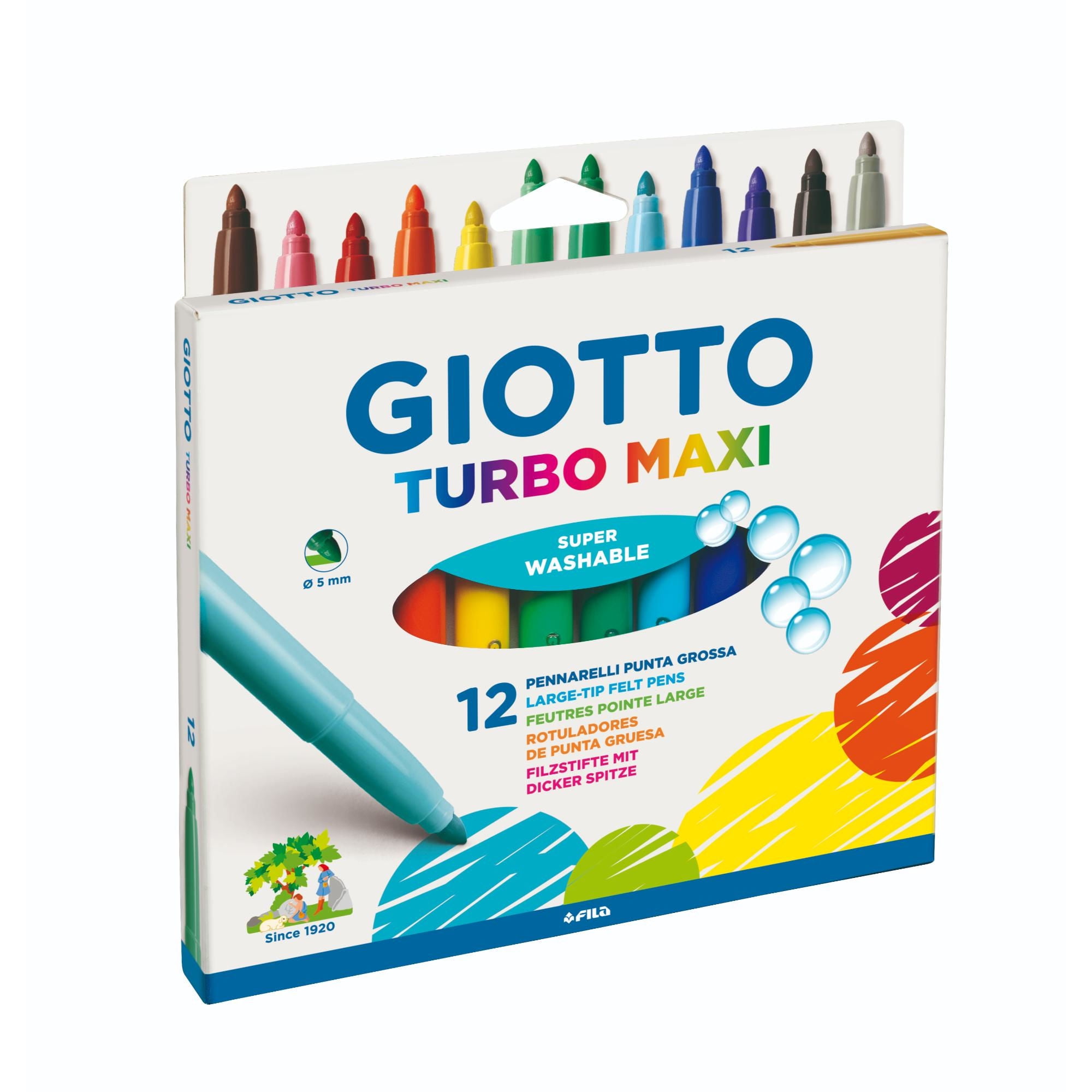 Marcadores Gruesos Turbo Color (12 Colores) Caja None Giotto