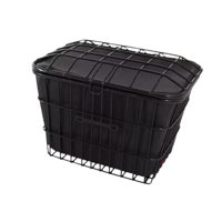 Magideal - Cesta Para Bicicleta Con Bolsillo Interior, Cesta Portátil Para Bicicleta, Cesta Para Guardar Bicicletas Fácil De Instalar Para Ciclismo Al Aire Libre S Con Tapa Frontal