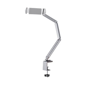 Magideal - Soporte Para Tableta De Teléfono, Soporte Para Teléfono Inteligente De Tableta Brazo Largo Soporte De Soporte Perezoso Giratorio De 360 Grados Soporte , Plata