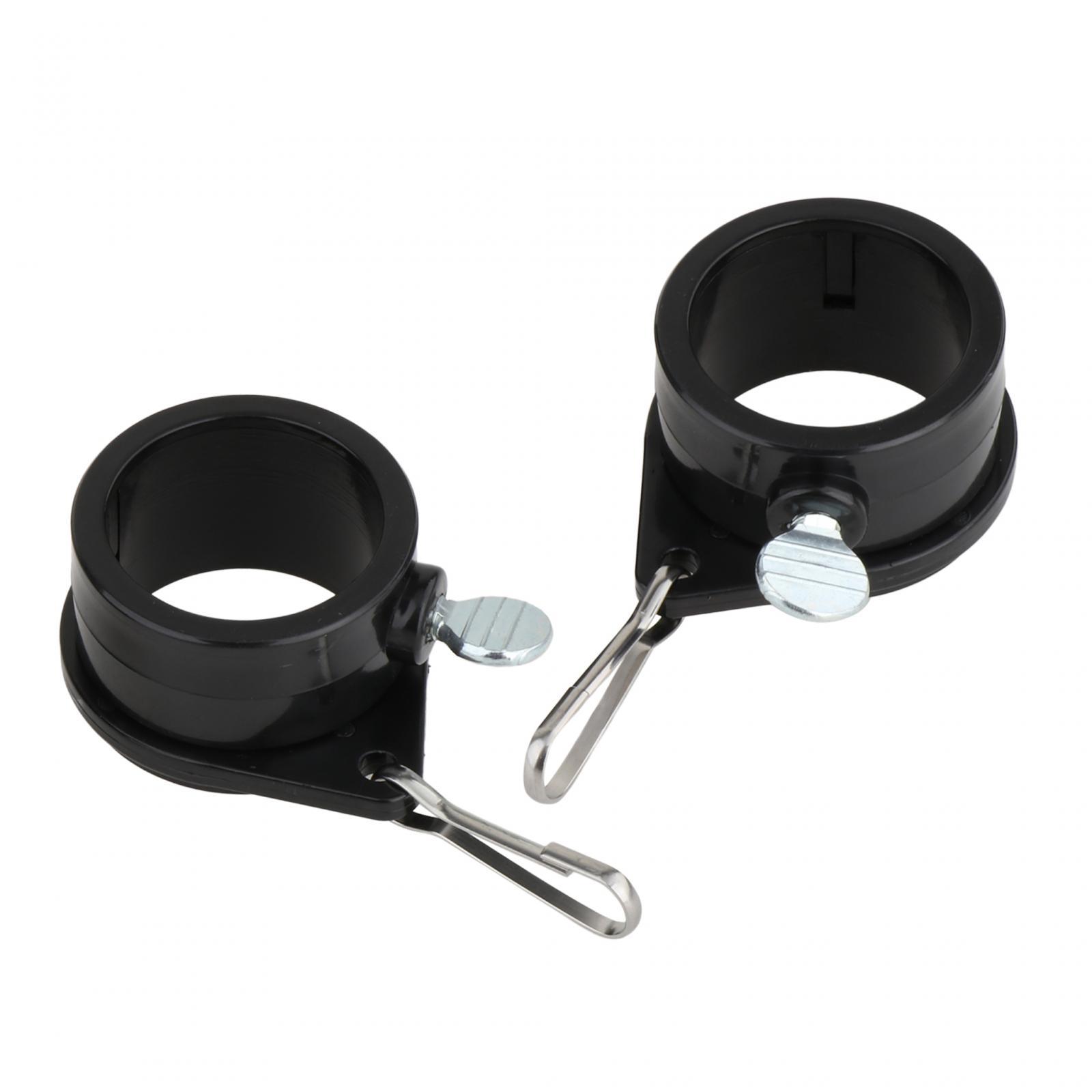Magideal - 2 Clips Para Mástil De Bandera, Accesorios Para Banderas Con Ojales, Rotación De 360 Degree, Fácil De Instalar Con Mosquetones, Resistentes A La Intemperie, 1 Pulgada