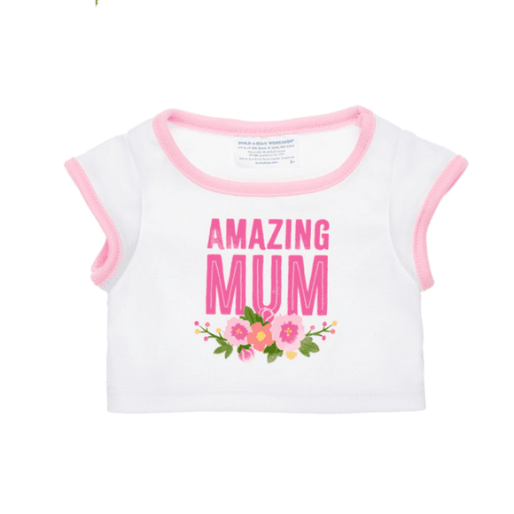 Polera Build a Bear Amazing Mum mensaje amoroso