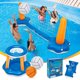 thumbnail image 1 of Set de Voleibol Inflable para Piscina KIDDITOY 318 cm con Canasta de Baloncesto, 1 of 9