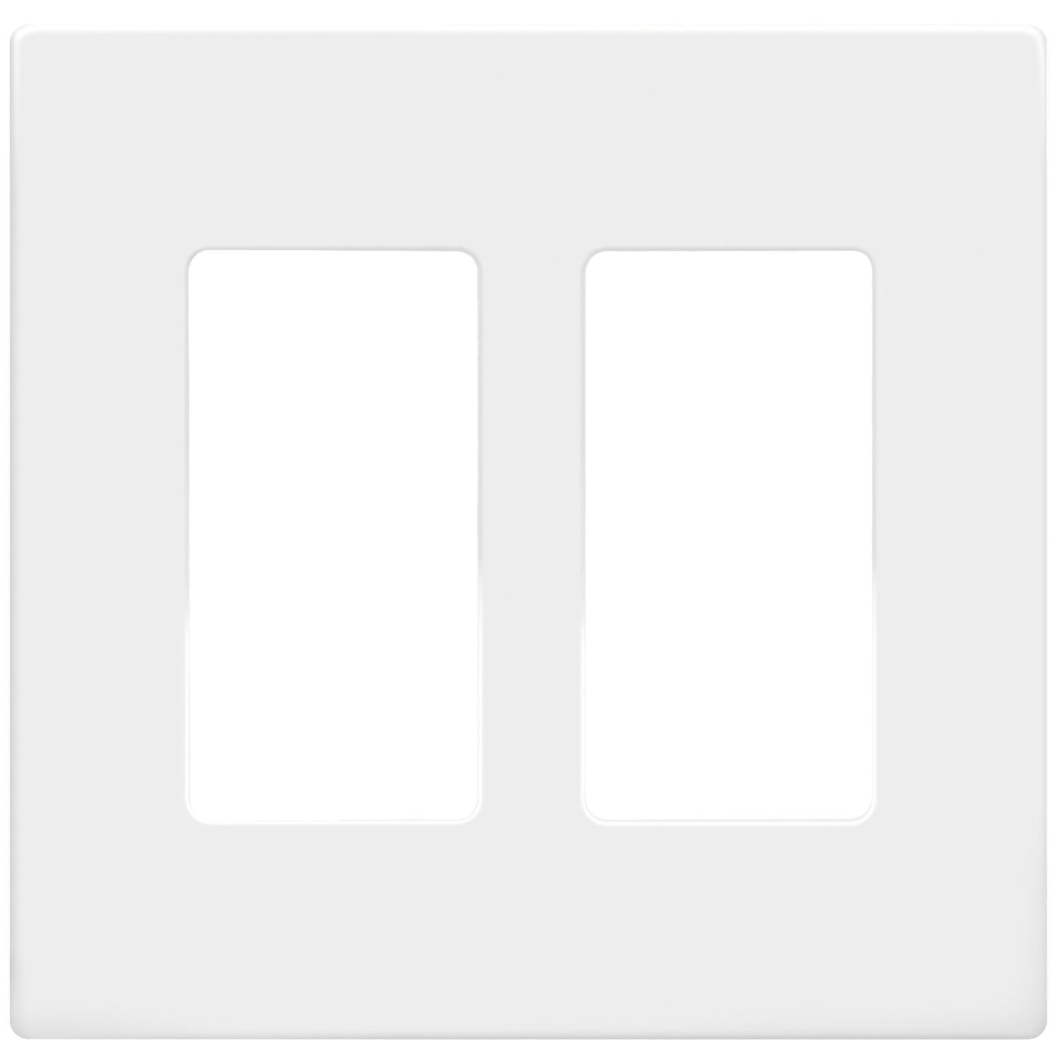 Placas De Pared Enerlites Si8832-w De 2 Elementos, 11,89 Cm X 11,99 Cm, Color Blanco