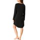 thumbnail image 3 of INSPIRE CHIC Pijamas para Mujer Cuello Redondo Manga Larga Ropa de Dormir Vestido de Descanso Suave S Negro, 3 of 6
