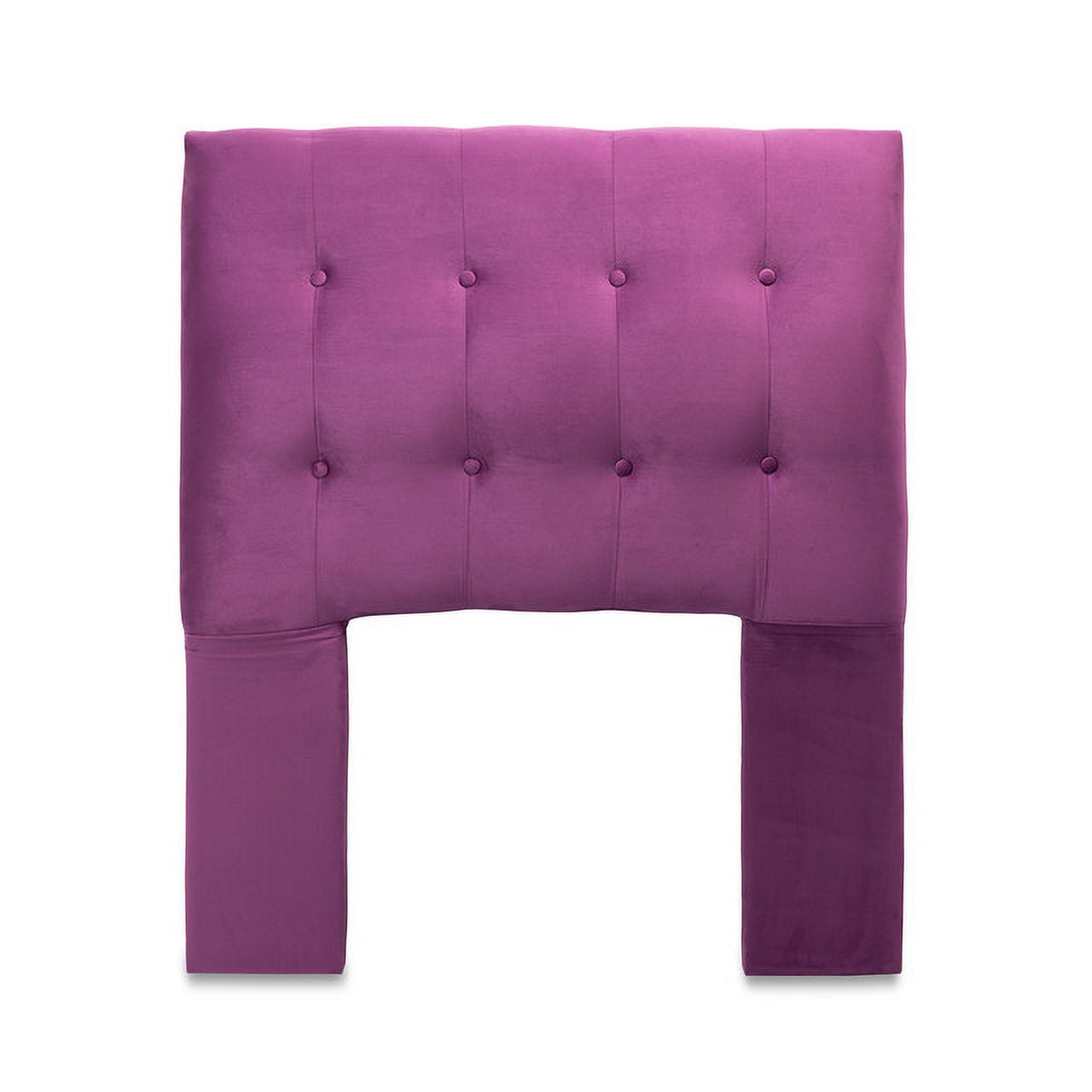 Dgb - Respaldo Cama 1 Plaza Felpa Morado Sevilla Cp