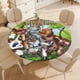 thumbnail image 4 of Amigos Animales theme Fitted Round Tablecloths Elastic Edged Table Covers Waterproof Table Cloth For Kitchen Holiday Party Tables Decor 120cm, 4 of 6