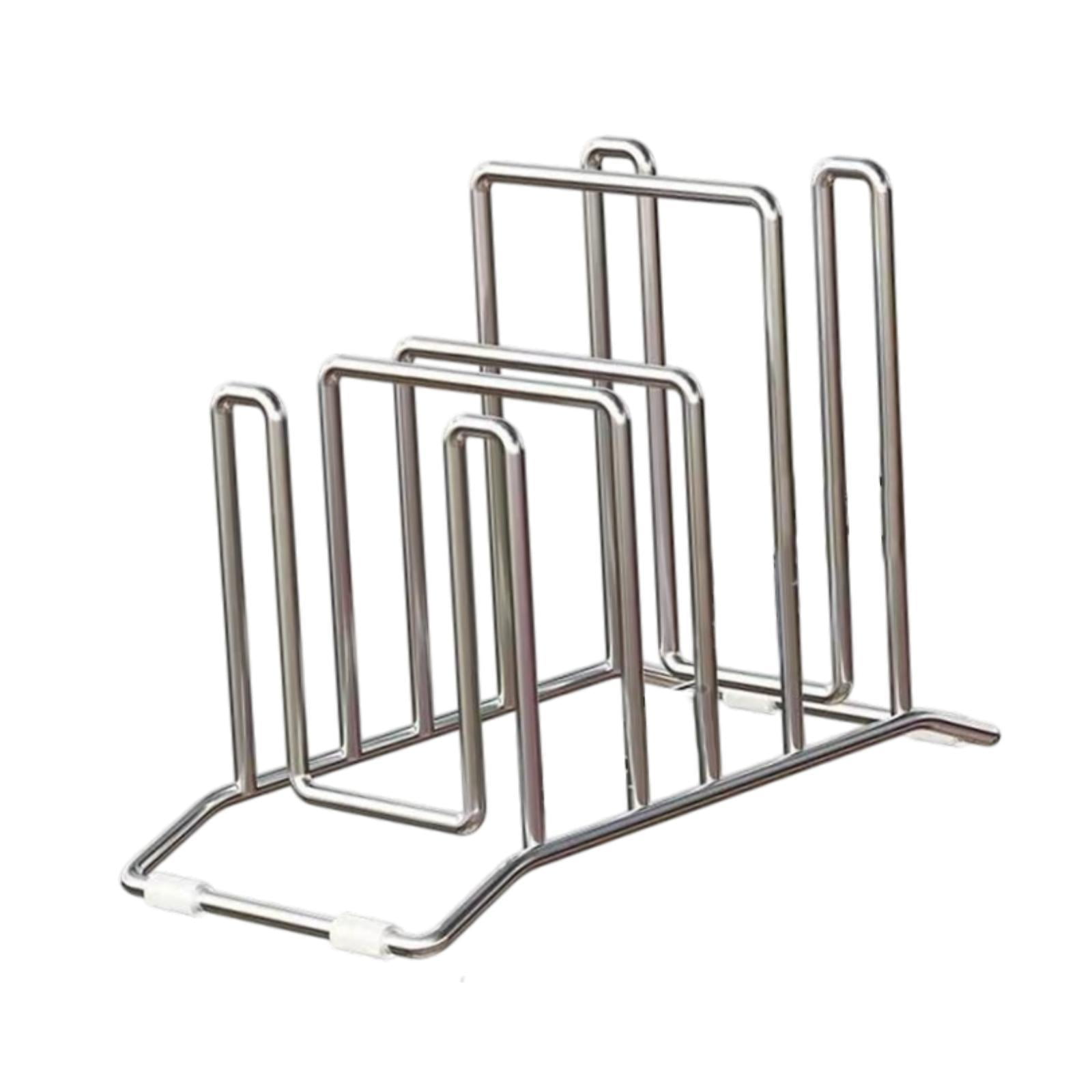 Magideal - Rack De Soporte De Tableros De Corte, Soporte De Tapas De Sartén, Organizador De Almacenamiento De Horneados, Organizador De La Placa De Corte, Soport