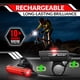 thumbnail image 2 of Juego de luces para bicicleta GearLight LED recargables por USB en la parte delantera y trasera, 2 of 9