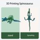 thumbnail image 2 of JASSBOOY Juguete de modelo de dinosaurio articulado impreso en 3D, 2 of 5