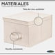 thumbnail image 3 of Pack 2 Cajas Organizadoras Carry All Plegables De Tela Beige L, 3 of 9