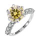 thumbnail image 1 of Anillos de Moissanita de Oro Blanco de 18K de 5Uds para Mujer Regalo Color D Claridad VVS1 Anillos de Diamante Anillo de Plata Esterlina S925 Joyería Anillos de Compromiso de Moissanita con, 1 of 8