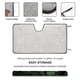 thumbnail image 2 of Jorge de la Selva Parasol para Parabrisas Delantero Protector Plegable, Visera Solar para Auto Bloquea Rayos UV Mantiene tu Vehículo Fresco 130cm*70cm, 2 of 6