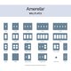 thumbnail image 3 of Lámina de pared Amerelle 77RBN Metro Line 1 Rocker de metal fundido, 3 of 3