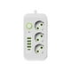 thumbnail image 3 of Regleta De Enchufes Múltiples, Adaptador De Carga Rápida De La UE Para Pared, Hogar, Oficina, Blanco 3, 3 of 5