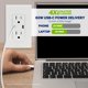thumbnail image 2 of Enchufe Leviton 60W USB‑C PD 15 A TR CC1P6‑W Blanco, 2 of 8