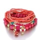 thumbnail image 1 of 8pcs Bohemian Beaded Turquoise Charm Bracelet - Handmade with Love!, 1 of 5