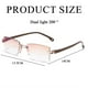 thumbnail image 3 of Gafas de presbicia con zoom inteligente y antiluz azul, sin marco y con doble luz para calle, 3 of 5